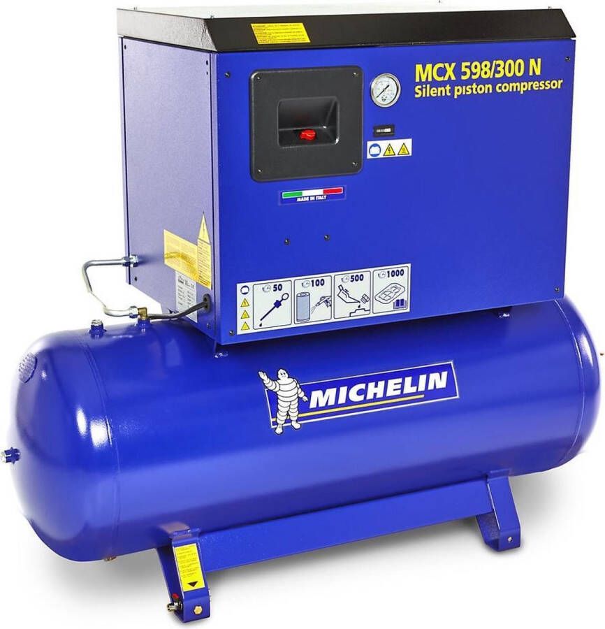 Michelin 5 PK 270 Liter Geluidgedempte Compressor MCX 598 300 N