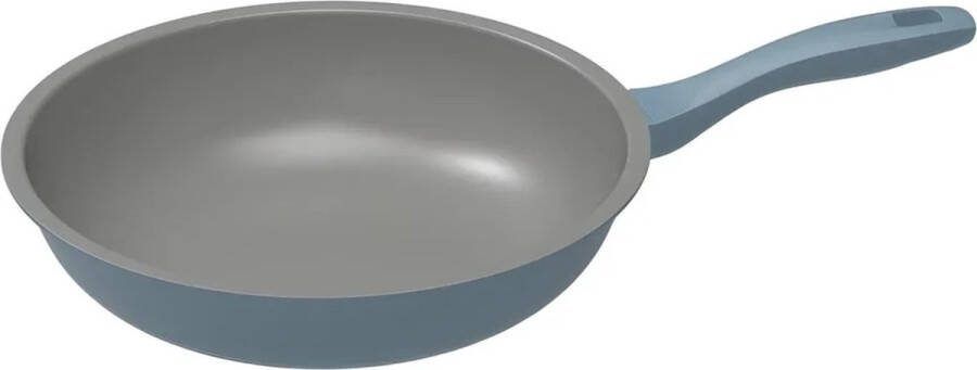 Michelino 28209 Blauwe Wokpan 28 cm blauw
