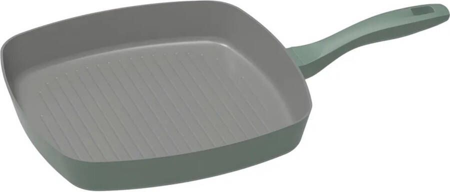 Michelino 28213 Groene Grillpan 28 cm Groen