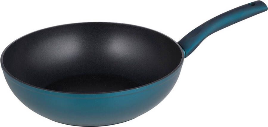 Michelino 46135 Wokpan Ø 24cm Blauw Serie Nora Petrol