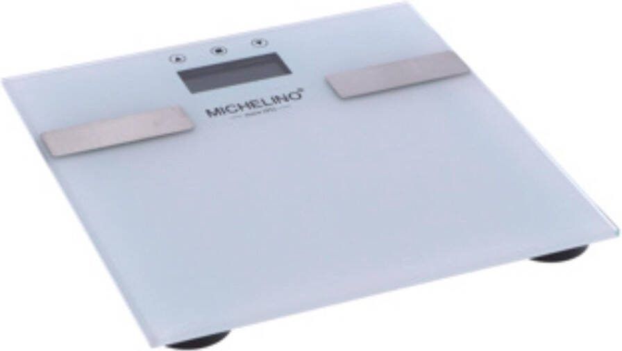 Michelino 74999 Personenweegschaal Wit Glas