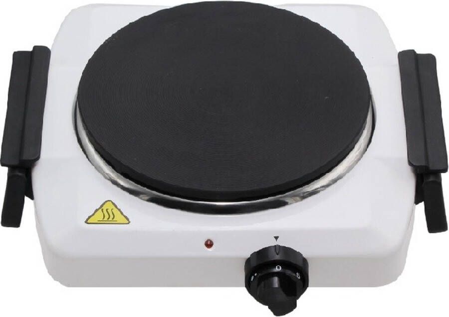 Michelino Electrische Kookplaat Warmhoudplaat 1500 W 28 x 25 x 8.2 cm inklapbare handgrepen Wit