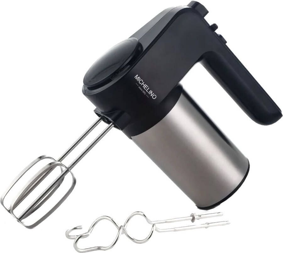 Michelino Handmixer Zwart RVS