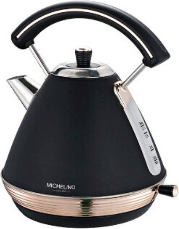 Michelino Waterkoker Elektrisch Elektrische Waterkoker Retro 2200W RVS 1 7L xxl Waterkoker