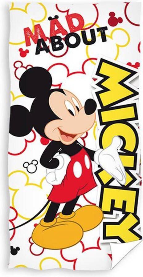 SimbaShop Disney Mickey Mouse Strandlaken Mad About 70 X 140 Cm Katoen