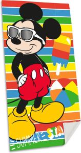 Disney Mickey Mouse strand badlaken 70 x 140 cm katoen voor kinderen Strandlakens