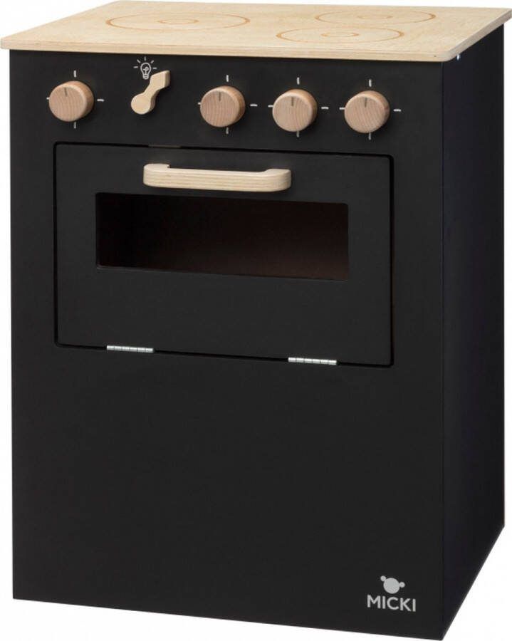 Micki Lecksaker Houten Speelkeuken • Zwart