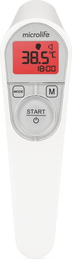 Microlife NC 2O0 Infrarood Thermometer Klinisch getest Zeer nauwkeurige metingen Helpt bij het correct positioneren Meet temperatuur objecten en omgeving 2 jaar garantie
