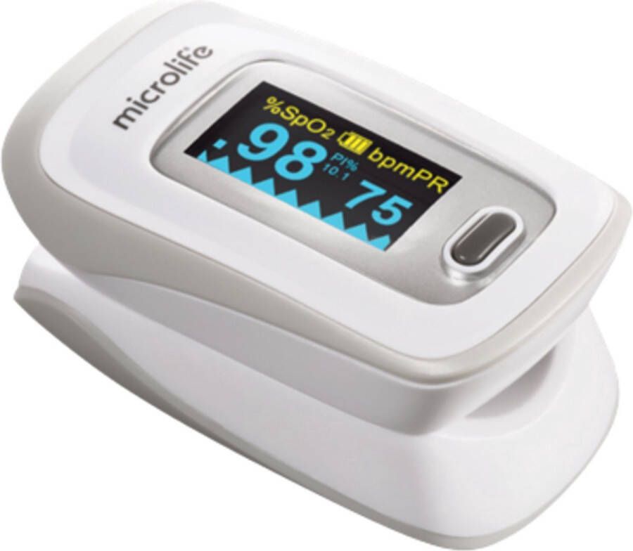 Microlife OXY 210 Nauwkeurige saturatiemeter voor het bepalen het SpO2 en hartslag Klinisch getest Eenvoudig in gebruik