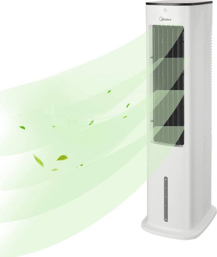 Midea Mobiele Airco Zonder Afvoer Mobiele Airconditioning Zonder Afvoerslang Mobiele Airco Zonder Afvoer met Afstandsbediening en Timer Wit