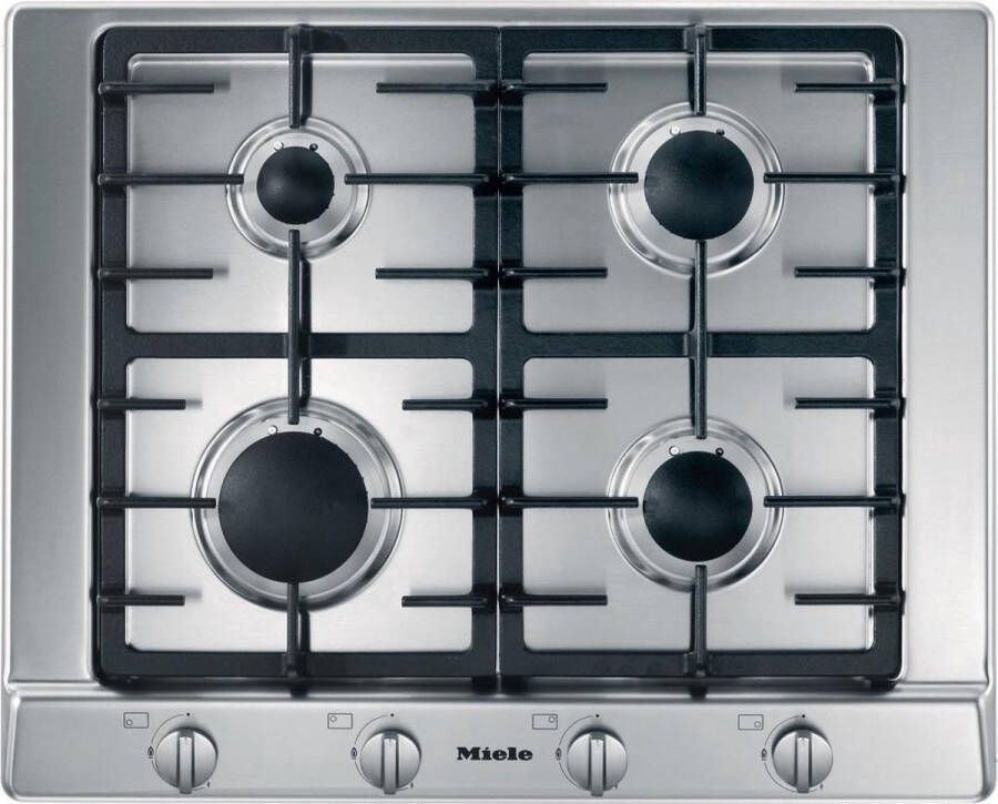 Miele KM 2010 G Gas inbouwkookplaat Rvs