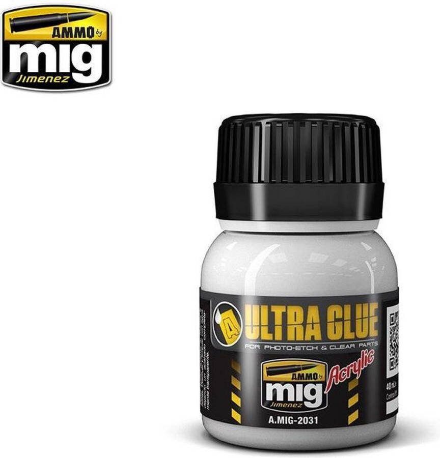 AMMO MIG 2031 Ultra Glue for Etch- Clear parts & More Potje Lijm