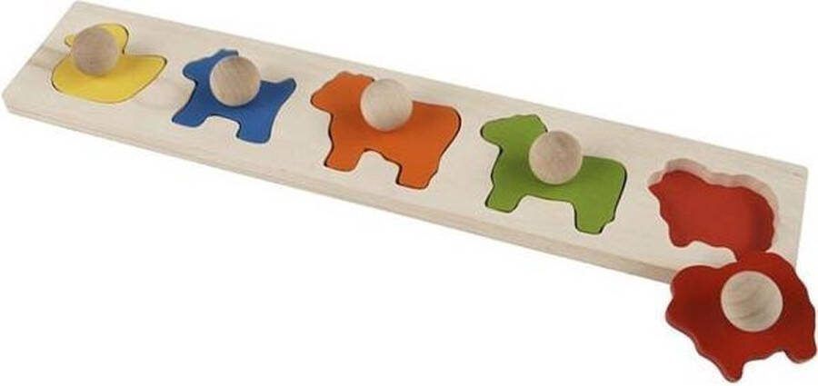 Mijn Hemeltje Houten Vormenpuzzel Dieren