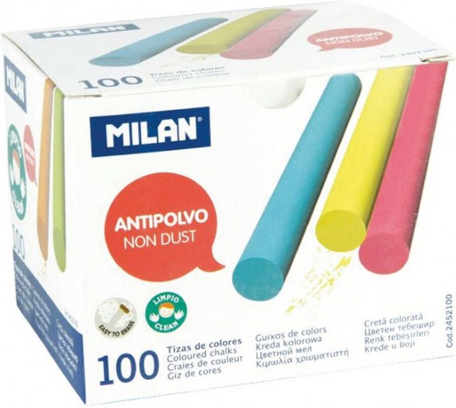 Milan Doos krijt gekleurd (100 st)