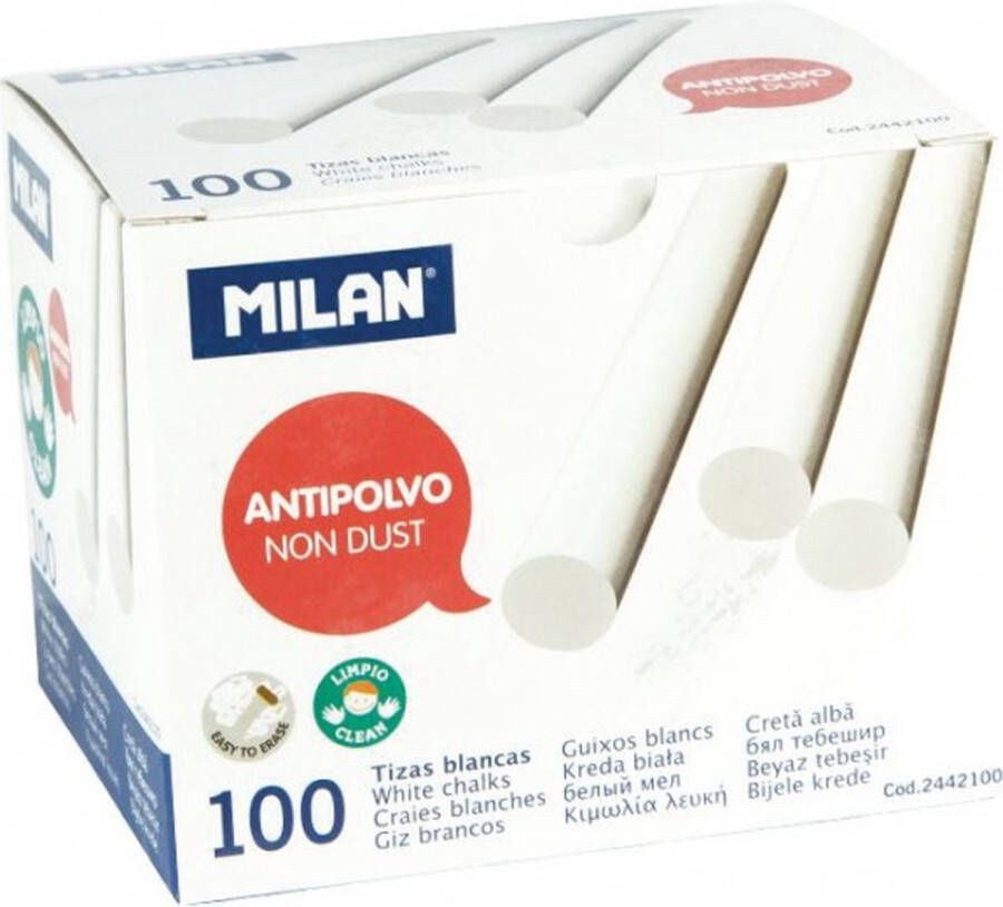 Milan Krijt stofvrij Wit (100 st)