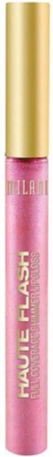 Milani Haute Flash Full Coverage Shimmer Lipgloss 104 Star Flash Roze 5 g