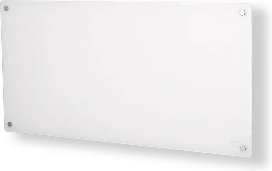 Mill MB900DN- Glazen paneelverwarming 900 Watt tot 15m2 100% stil ook geschikt voor de badkamer