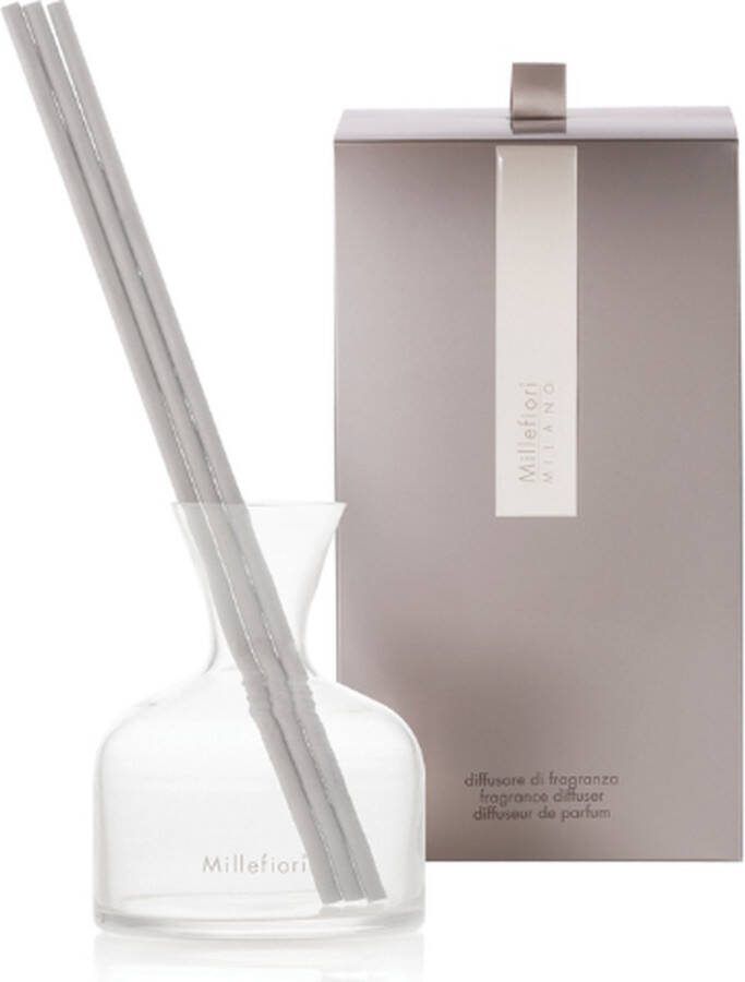 Millefiori Milano Fragrance Diffuser Glass Vase Clear