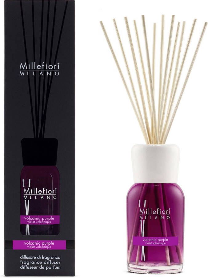 Millefiori Milano Geurstokjes 500 ml Volcanic Purple