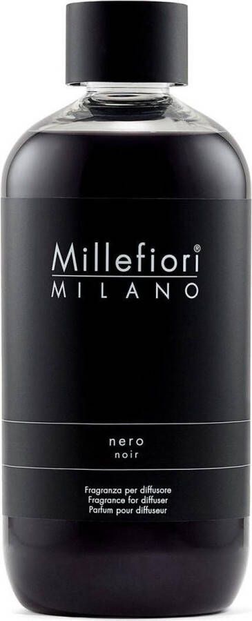 Millefiori Milano Navulling voor Geurstokjes 250 ml Nero