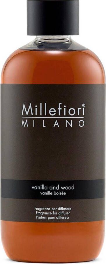 Millefiori Milano Navulling voor Geurstokjes 250 ml Vanilla & Wood