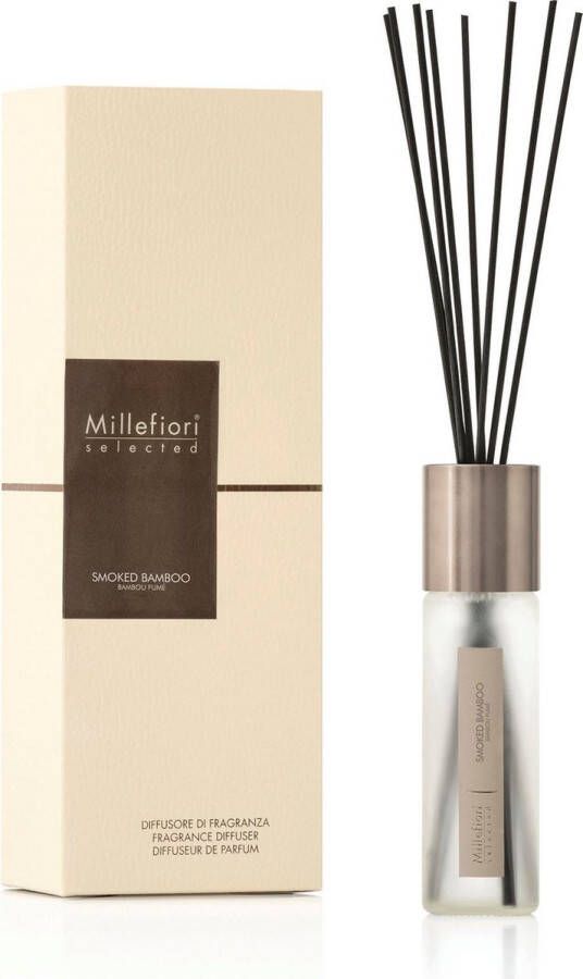 Millefiori Milano Selected Geurstokjes 100 ml Smoked Bamboo