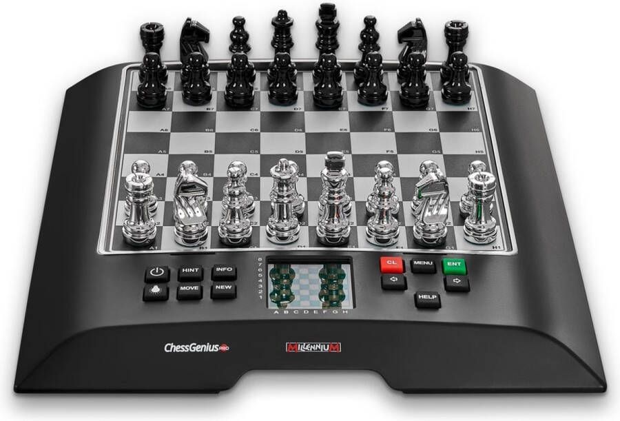 MILLENNIUM ChessGenius PRO Schaakcomputer voor spelers met ambitie. Met de wereldberoemde software van Richard Lang. Een van de sterkst spelende schaakcomputers met > 2200 ELO