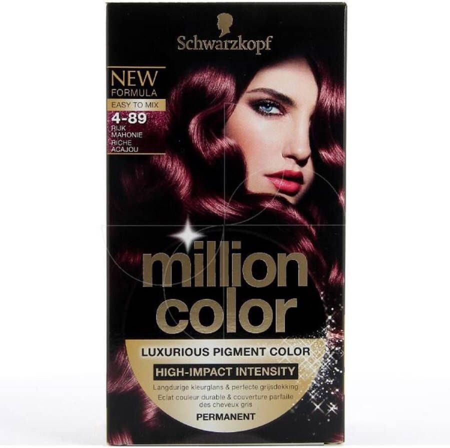 Million Color Schwarzkopf 4-89 Haarverf