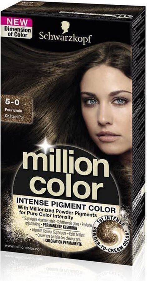 Million Color Schwarzkopf 5-0 Haarverf