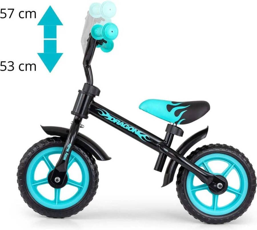 Milly Mally Loopfiets DRAGON Zwart