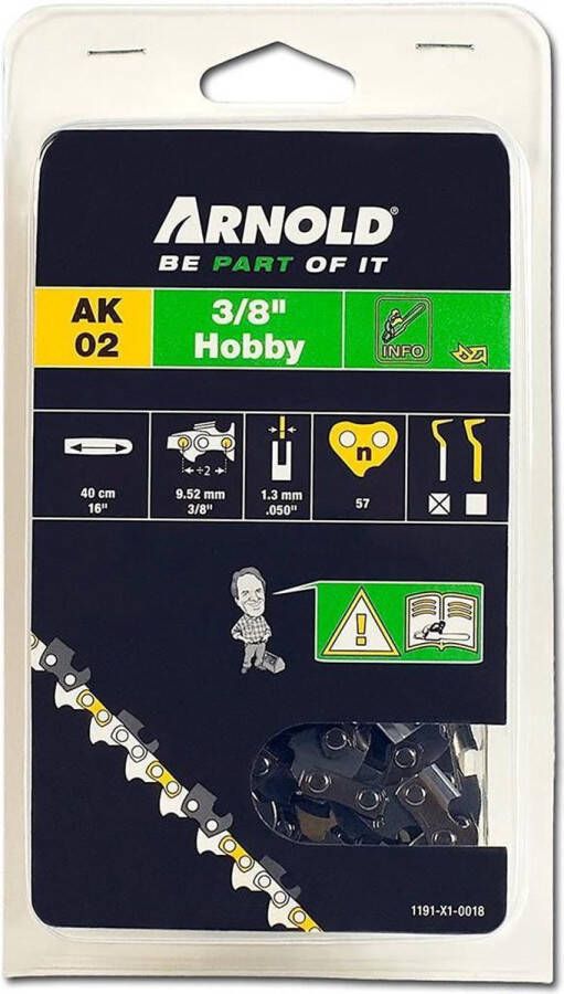 Arnold AK02 zaagk. ak02 3 8 1.3mm 57schak Zaagketting 3 8" Hobby