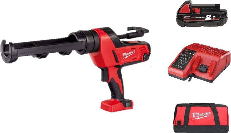 Milwaukee C18 PCG 310C-201B Accu Kit- lijmpistool M18™ in tas 4933441310