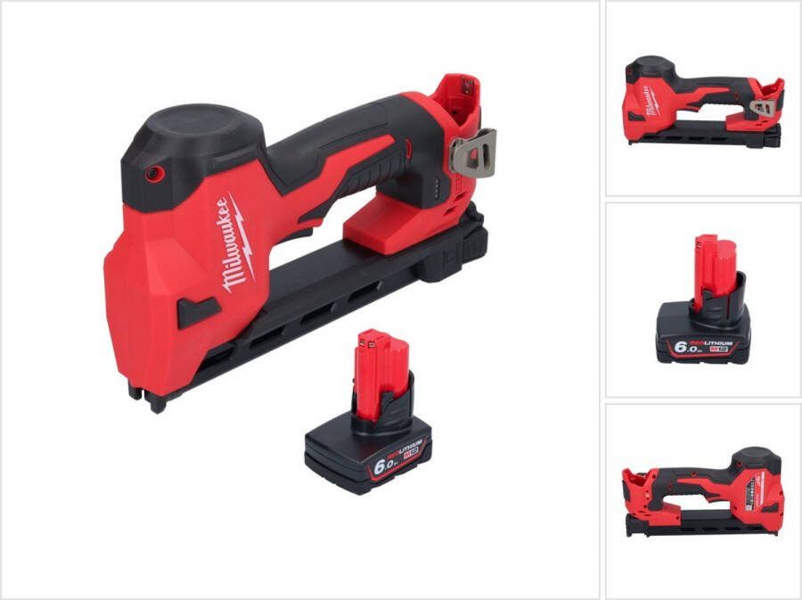 Milwaukee M12 BCST-601 accu tacker 12 V 19 x 25 4 mm + 1x oplaadbare batterij 6.0 Ah zonder lader