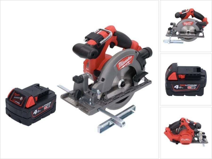 Milwaukee M18 CCS55-401 Accu cirkelzaag 18 V 165 mm + 1x accu 4.0 Ah zonder lader