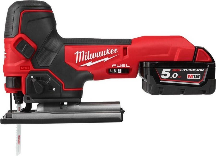 Milwaukee M18 FBJS-502X 18V Li-ion accu decoupeerzaag set (2x 5.0Ah accu) in HD-Box koolborstelloos