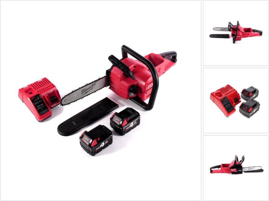 Milwaukee M18 FCHSC-402C Snoerloze kettingzaag 18 V 30 cm borstelloos + 2x accu 4.0 Ah + lader