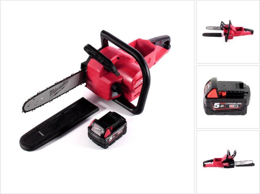 Milwaukee M18 FCHSC-501 Snoerloze kettingzaag 18 V 30 cm borstelloos + 1x accu 5.0 Ah zonder lader