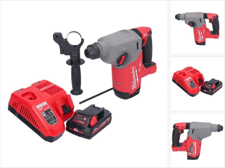 Milwaukee M18 FH-301 accu boormachine 18 V 2 5 J SDS plus Brushless + 1x oplaadbare accu 3.0 Ah + lader