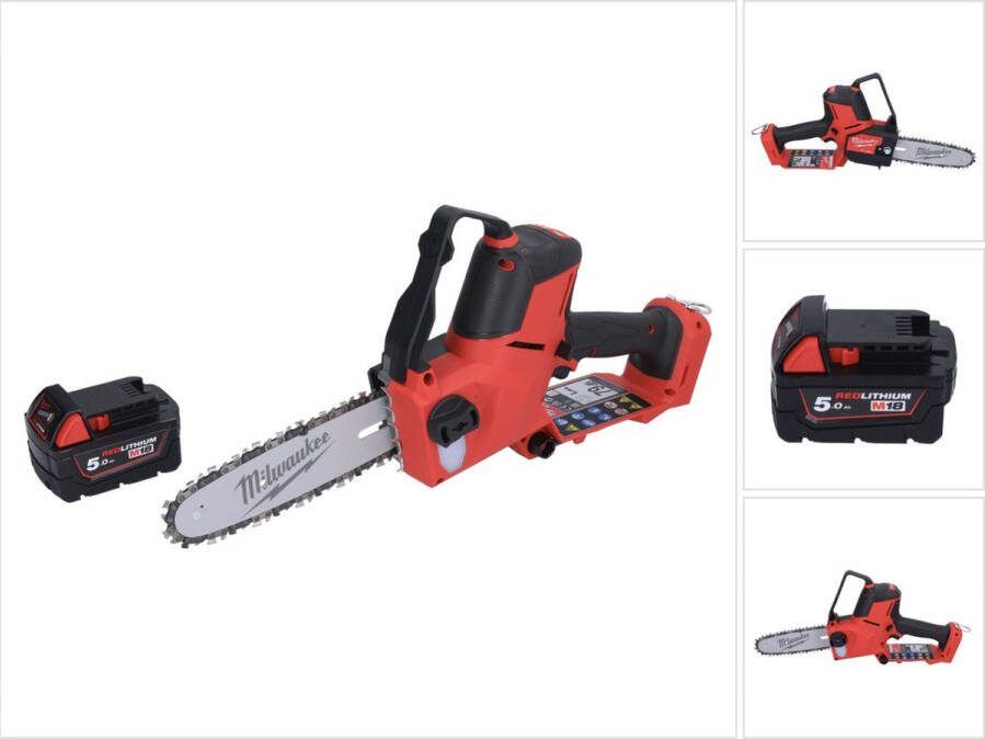 Milwaukee M18 FHS20-501 accu snoeizaag 18 V 20 cm + 1x oplaadbare accu 5.0 Ah zonder oplader