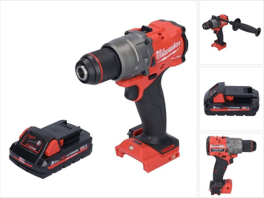 Milwaukee M18 FPD3-301 accu klopboormachine 18 V 158 Nm borstelloos + 1x oplaadbare accu 3.0 Ah zonder oplader