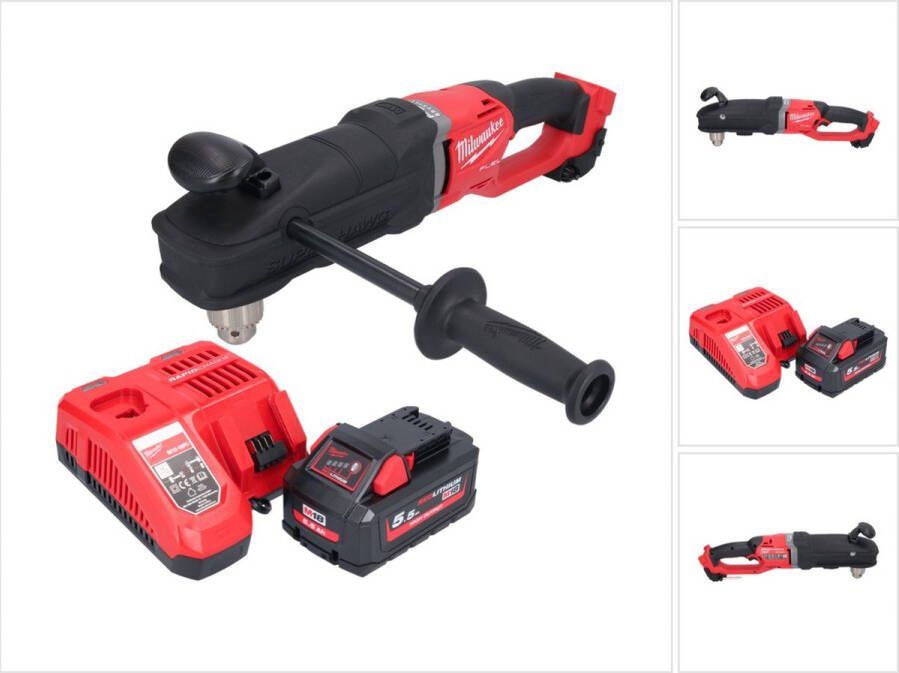 Milwaukee M18 FRAD2-551 Snoerloze haakse boormachine 18 V 122 Nm borstelloos + 1x oplaadbare accu 5 Ah + lader
