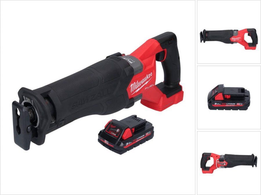 Milwaukee M18 FSZ-301 accu reciprozaag 18 V borstelloos + 1x accu 3.0 Ah zonder lader