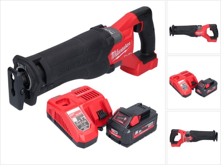 Milwaukee M18 FSZ-551 accu reciprozaag 18 V borstelloos + 1x accu 5.5 Ah + lader