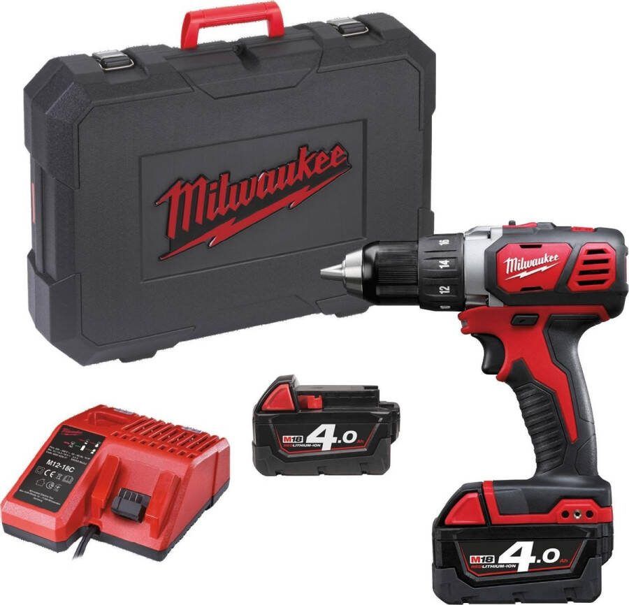 Milwaukee MILW schroefboormachine (accu) nom. 18V accucapaciteit 4Ah