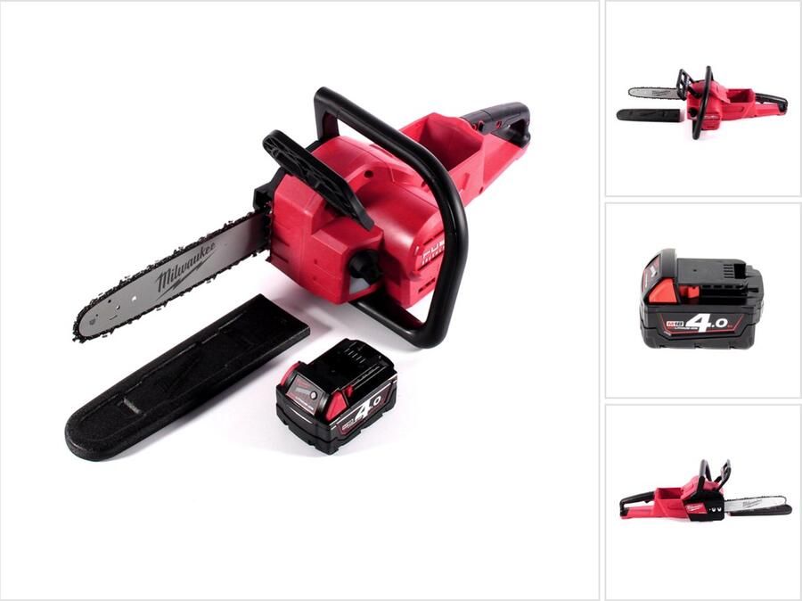 Milwaukee M18 FCHSC-401 Snoerloze kettingzaag 18 V 30 cm borstelloos + 1x accu 4.0 Ah zonder lader