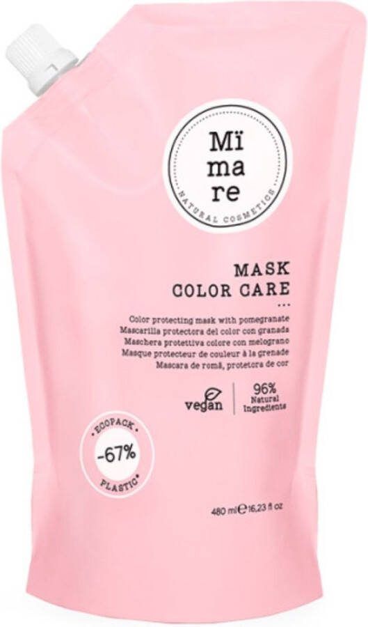 Mïmare MÏMARE COLOR CARE MASK 480ML Gekleurd Haar Duurzaam Haarverzorging Haarmasker