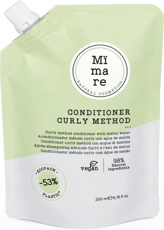 Mïmare MÏMARE CURLY METHOD CO WASH CONDITIONER 200ML Krullen Krullend haar Duurzaam Haarverzorging Crèmespoeling