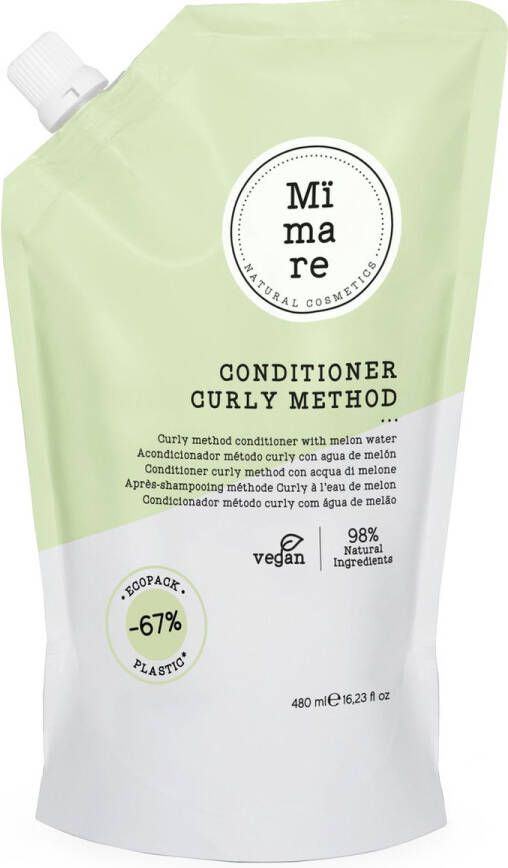 Mïmare MÏMARE CURLY METHOD CONDITIONER 480ML Krullen Krullend haar Duurzaam Haarverzorging Crèmespoeling