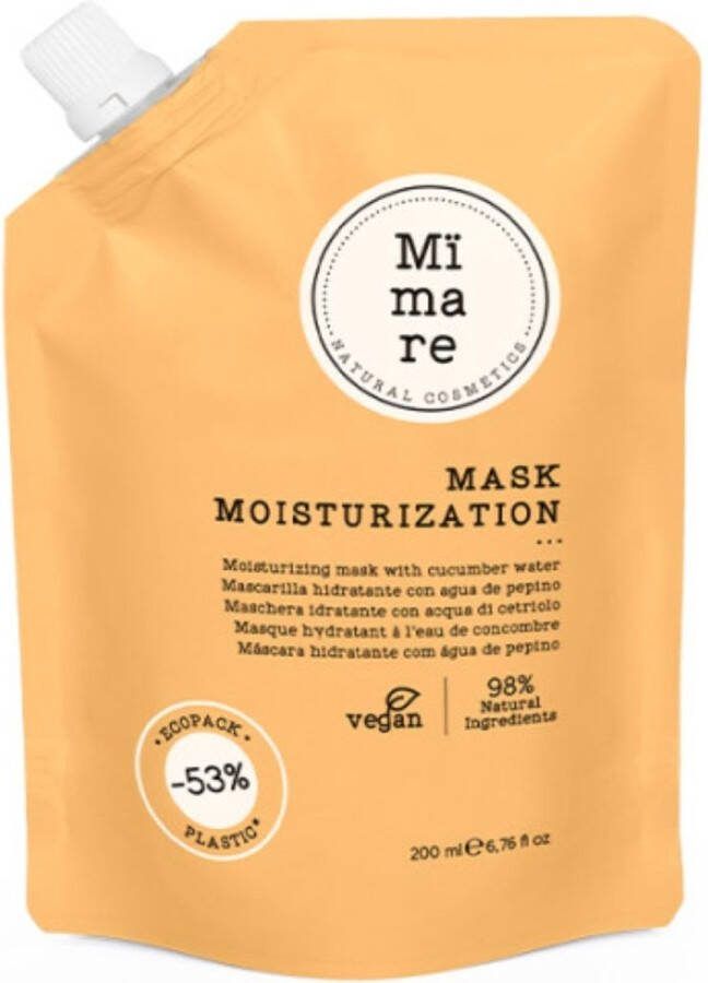Mïmare MÏMARE MOISTURIZING MASK 200ML Droog Pluizig Haar Duurzaam Haarverzorging Haarmasker