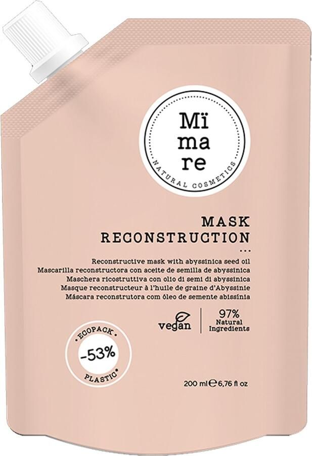 Mïmare MÏMARE- RECONSTRUCTIVE MASK 200ML Herstellend Repair Masker Beschadigd haar Duurzaam Haarverzorging Haarmasker